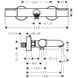 Termostat cada Hansgrohe Ecostat Element 13347000 cromat 13347000 foto 2