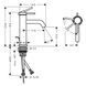 Baterie lavoar Hansgrohe Tecturis S 110 CoolStart, Negru Mat (73314670) 73314670 foto 2