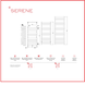 Декоративный полотенцесушитель RADOX SERENE SER050/117CR для ванной комнаты 500/1170 мм с монтажным комплектом хром SER050/117CR фото 4