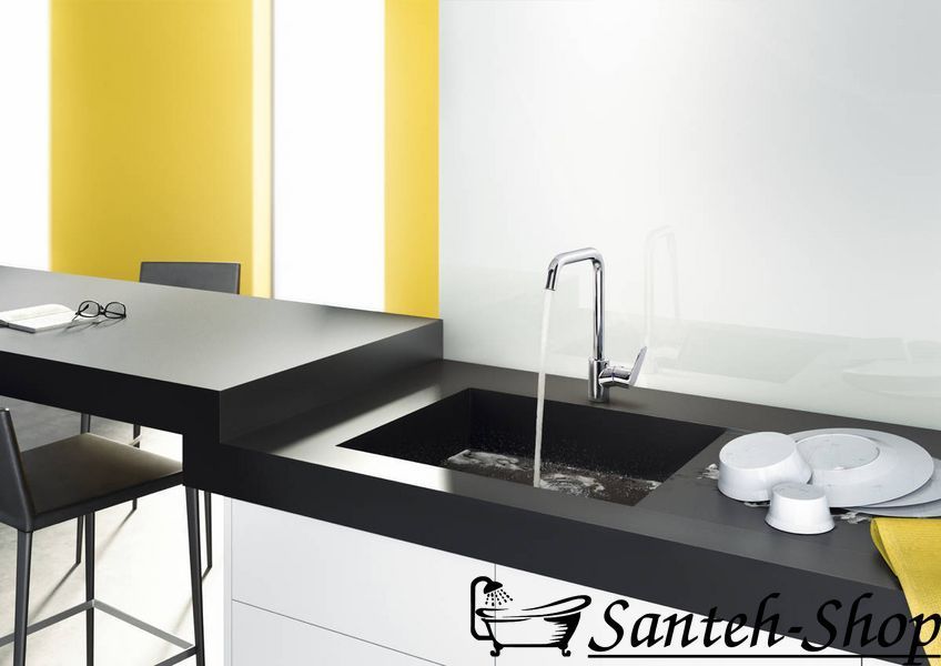 Смеситель для кухни Hansgrohe Focus 260 1 jet, черный матовый (31820670) 31820670 фото