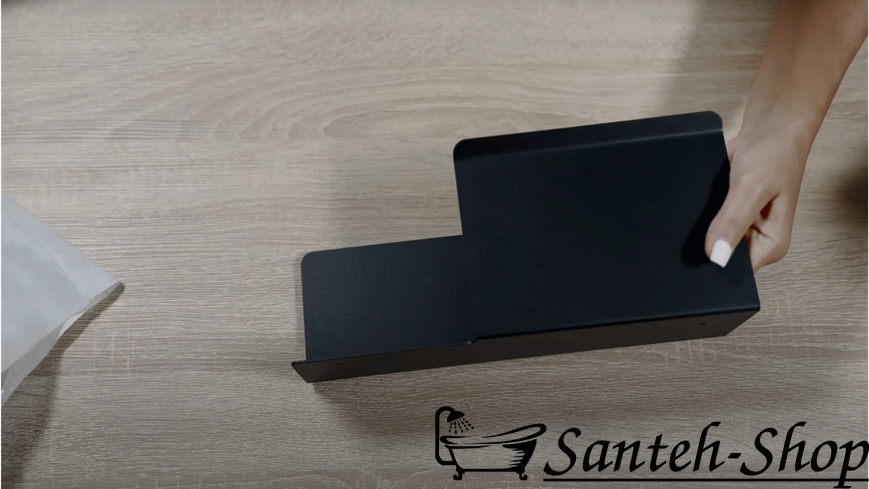 Suport pentru h&acirc;rtie igienică cu raft DASKE FLEX PH/LF-0294BL PH/LF-0294BL foto