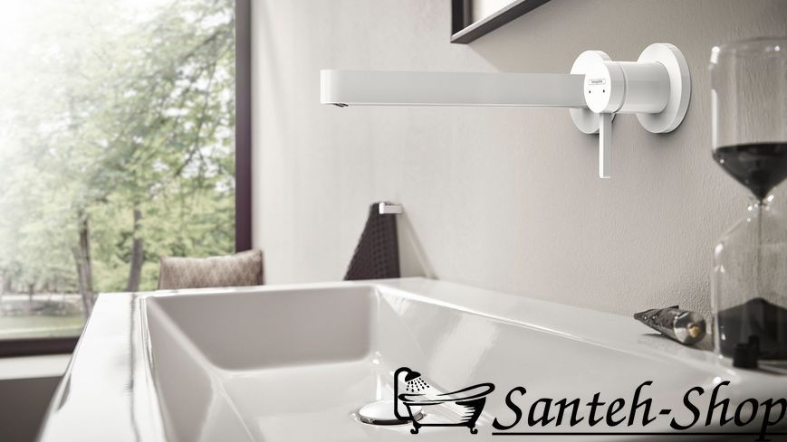 Baterie de lavoar Hansgrohe Finoris, alb mat (76050700) 76050700 foto