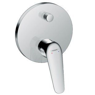 Baterie cadă &icirc;ncastrată Hansgrohe Novus cu Ibox, cromată (71045180) 71045180 foto