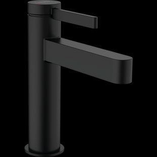 Baterie de lavoar Hansgrohe Finoris 110 cu sifon, negru mat (76020670) 76020670 foto