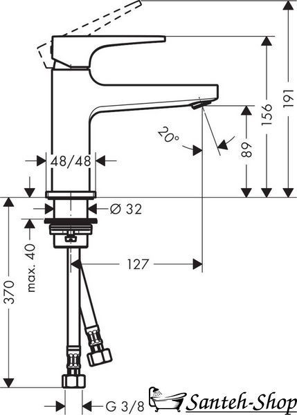 Baterie de lavoar Hansgrohe Metropol cu ​​gunoi Push-Open, bronz periat (32500140) 32500140 foto