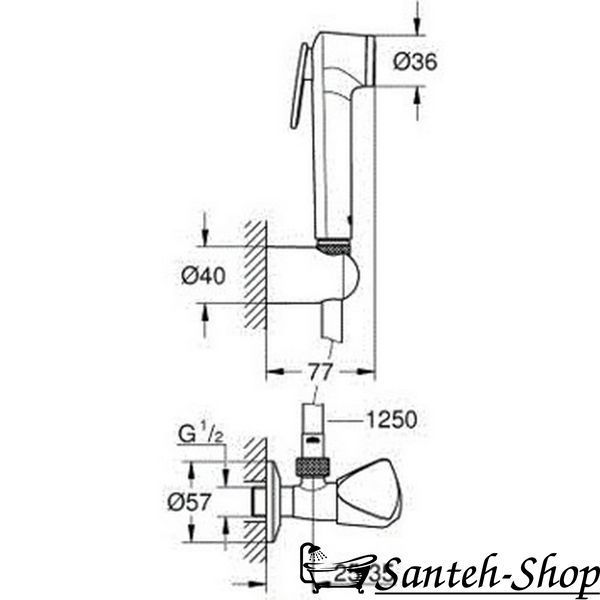 Душевой набор Grohe TEMPESTA-F Trigger Spray 30 (27514001) 27514001 фото