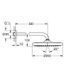 Grohe Tempesta 250 duș deasupra capului, 380 mm, 1 spray, cu suport, negru mat (266682430) 266682430 foto 5