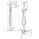 Смеситель для ванны напольный Hansgrohe Tecturis S (73440670) 73440670 фото 3