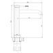 Baterie lavoar Imprese BRENTA ZMK091908011 inalta. grafic.crom 25 mm ZMK091908011 foto 2