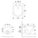 WC suspendat IMPRESE LESNA i11546 fara rame 49*37*36cm alb i11546 foto 2