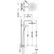 Sistem de dus Tres OVER-WALL 19031205KMB cu baterie neagra 19039302NM foto 3