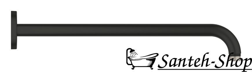 Grohe Tempesta 250 duș deasupra capului, 380 mm, 1 spray, cu suport, negru mat (266682430) 266682430 foto