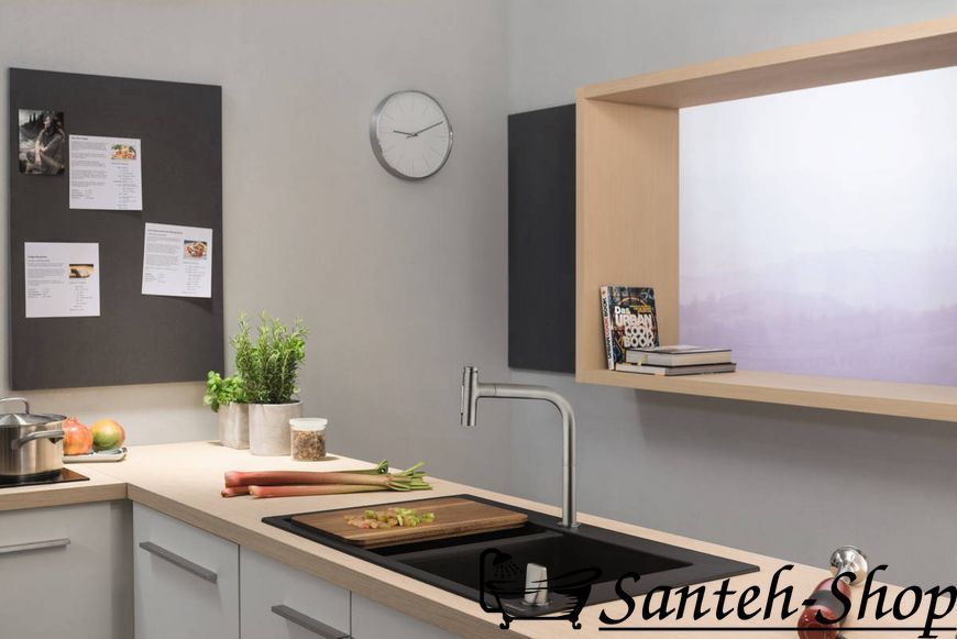 Смеситель для кухонной мойки Hansgrohe 73818000 Metris Select M71 73818000 фото