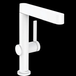 Baterie de lavoar Hansgrohe Finoris 230 cu 2JET și push-open, alb mat (76063700) 76063700 foto