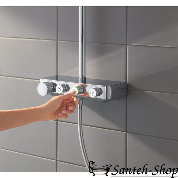 Душевая система с термостатом для настенного монтажа GROHE 26507000 фото
