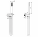 Set dus CASCADA B65, cap de dus din alama, 1 mod, racord perete cu suport, furtun PVC 150cm, mat negru 1586.170104 foto 2