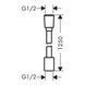 Furtun de duș Hansgrohe Designflex 1,25 m, crom negru periat (28220340) 28220340 foto 2
