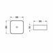Lavoar de blat IMPRESE I-form c06010603-38 alb 38,5*38,5*13,5 cm с06010603-38 foto 2