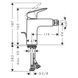 Смеситель Hansgrohe Logis для биде, Matt Black (71200670) 71200670 фото 2