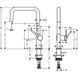 Смеситель для кухонной мойки Hansgrohe Talis 72844670 M54 U 220, Eco, 1jet матовый черный 72844670 фото 2