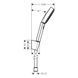 Душевой набор Hansgrohe Pulsify Select 24302670 с душевым шлангом 125 см черный 24302670 469221953621 фото 2