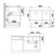 Chiuvetă de bucătărie Blanco Subline 480/320-U neagră 525993 foto 2