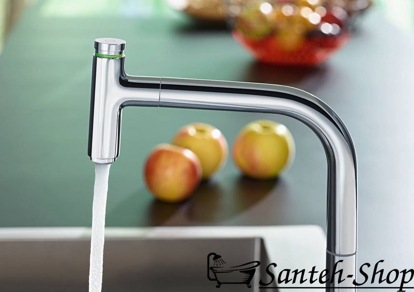 Смеситель для кухонной мойки Hansgrohe 73804000 Metris Select M71 хром 73804000 фото
