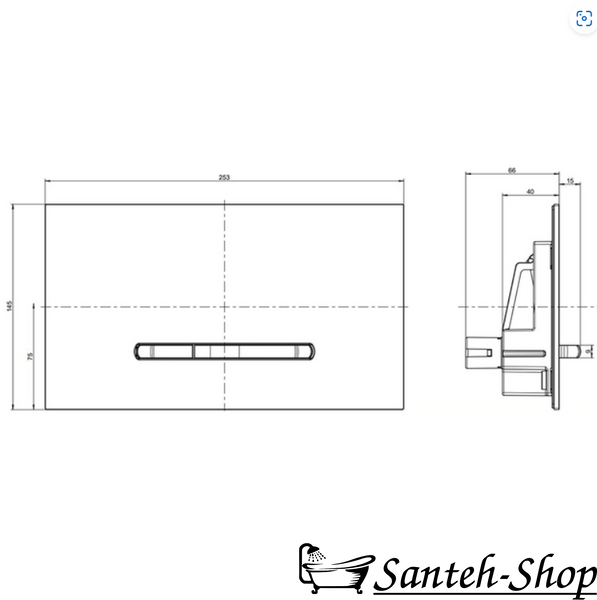 Placă de bord Villeroy & Boch ViConnect crom mat 92218069 92218069 foto