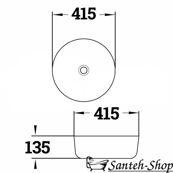 Lavoar de blat IMPRESE I-form c06010603-41 alb 41,5*41,5*13,5 cm с06010603-41 foto