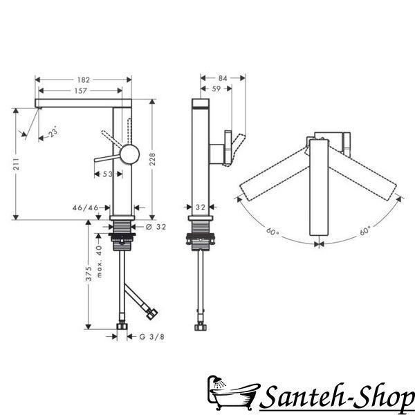 Baterie lavoar Hansgrohe Tecturis E 210 CoolStart 73060700 73060700 foto