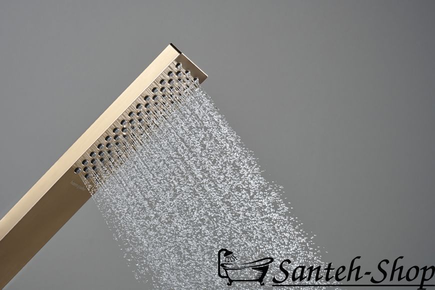 Duș de m&acirc;nă Hansgrohe Pulsify E 100 1jet EcoSmart+ Bronz periat (24321140) 24321140 foto