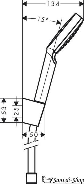 Душевой набор Hansgrohe Crometta 1jet 160, белый/хром (26567400) 26567400 фото