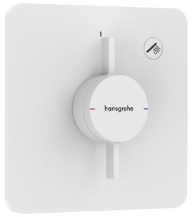 Смеситель для душа Hansgrohe скрытого монтажа DuoTurn Q на 1 функцию, Matt White (75614700) 75614700 фото