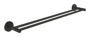 Suport dublu pentru prosoape Grohe Essentials, 654 mm, negru mat (1024732430) 1024732430 foto