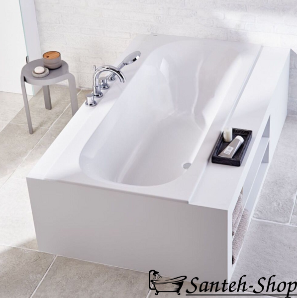 Ванна акриловая 180х80 см Geberit Soana, slim rim, Duo с ножками 554.004.01.1 554.004.01.1 фото