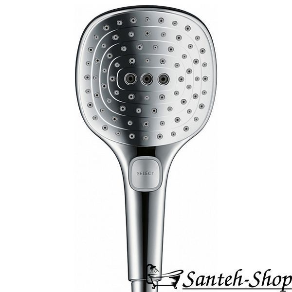 Душевая система Hansgrohe Raindance Select E Showerpipe 300 2jet EcoSmart с термостатом 9 л/мин, белый/хром (27283400) 27283400 фото