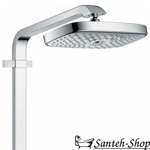 Душевая система Hansgrohe Raindance Select E Showerpipe 300 2jet EcoSmart с термостатом 9 л/мин, белый/хром (27283400) 27283400 фото