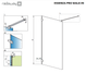Paravan de dus RADAWAY 10103090-09-01 ESSENZA PRO GOLD WALK-IN 90 cm 10103090-09-01 foto 2