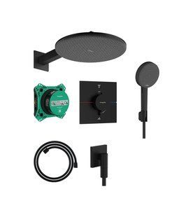 Душевая система Hansgrohe Raindance Alive S 300 1jet 24630670 черный матовый 24630670 фото