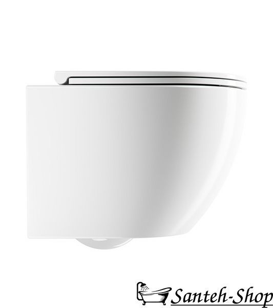 Подвесной унитаз OMNIRES Ottawa OTTAWACSPMWBP SILENT POWER&trade; с крышкой, 54x37cm OTTAWACSPMWBP фото