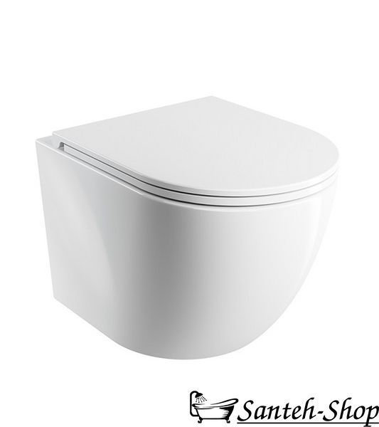 Подвесной унитаз OMNIRES Ottawa OTTAWACSPMWBP SILENT POWER&trade; с крышкой, 54x37cm OTTAWACSPMWBP фото