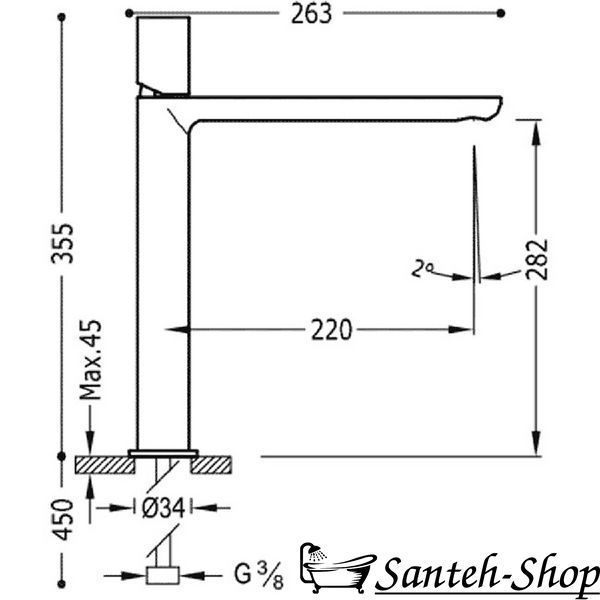 Tres LOFT Baterie lavoar XXL Aur mat 24K 20020306OM foto