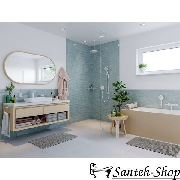 Верхний душ Hansgrohe Croma 280 1jet EcoSmart 9 л/мин, Matt White (26221700) 26221700 фото