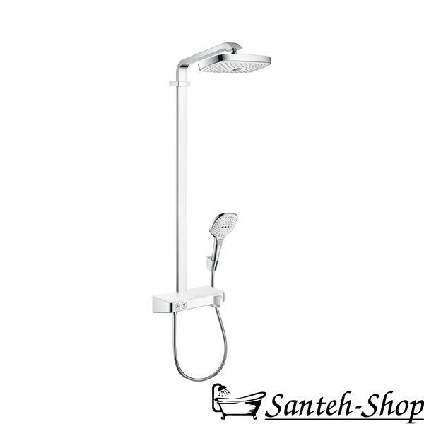 Душевая система Hansgrohe Raindance Select E Showerpipe 300 2Jet с термостатом, белый/хром (27126400) 27126400 фото