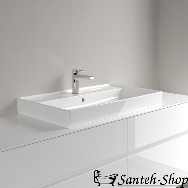 Lavoar Villeroy & Boch Collaro 4A338G01, 800 x 465 x 160 mm, cu preaplin, alb alpin 4A338G01 foto