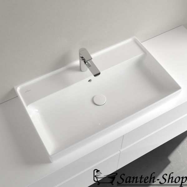 Lavoar Villeroy & Boch Collaro 4A338G01, 800 x 465 x 160 mm, cu preaplin, alb alpin 4A338G01 foto