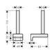 Suport h&acirc;rtie Hansgrohe AddStoris (41756140) 41756140 foto 2