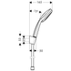 Set dus Hansgrohe 27592000 Croma Vario Porter S 125 cm crom 27592000 foto 2