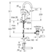 Baterie lavoar GROHE BAULOOP 23763000 23763000 foto 2
