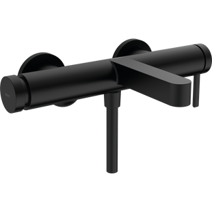 Baterie de baie Hansgrohe Finoris, montată pe perete, negru mat (76420670) 76420670 foto